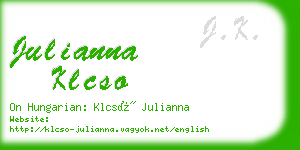 julianna klcso business card